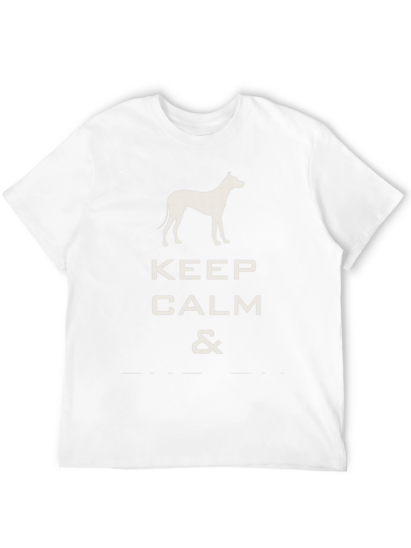 Keep Calm Dog T-Shirt - Black Graphic Tee