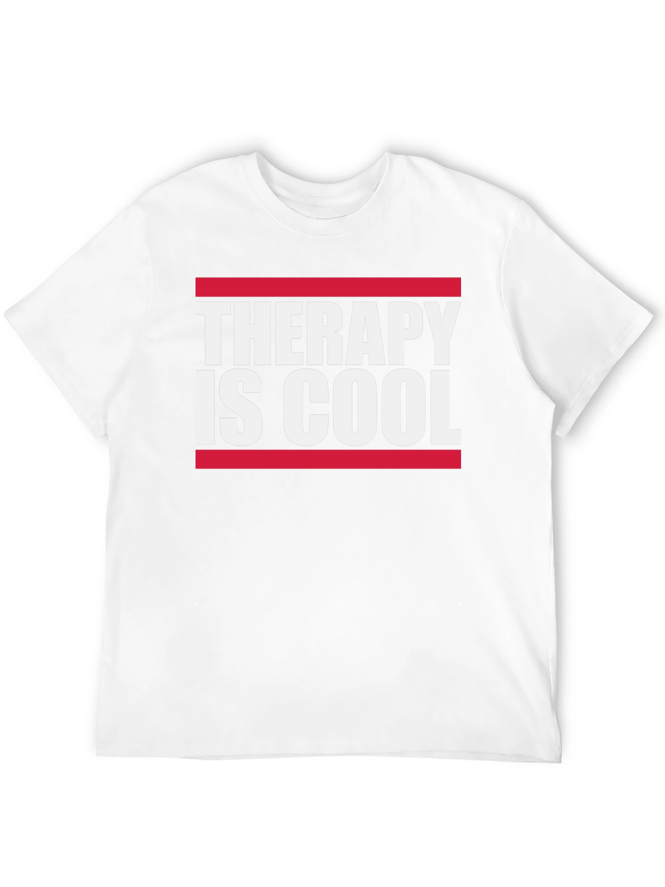 Therapy Is Cool Graphic Tee - Black Cotton T-Shirt