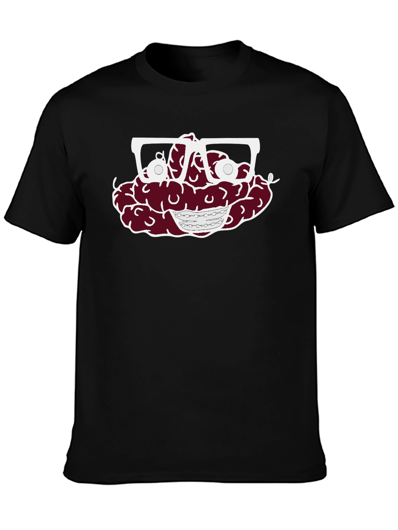 Brain with Glasses Graphic Tee - Unisex T-Shirt