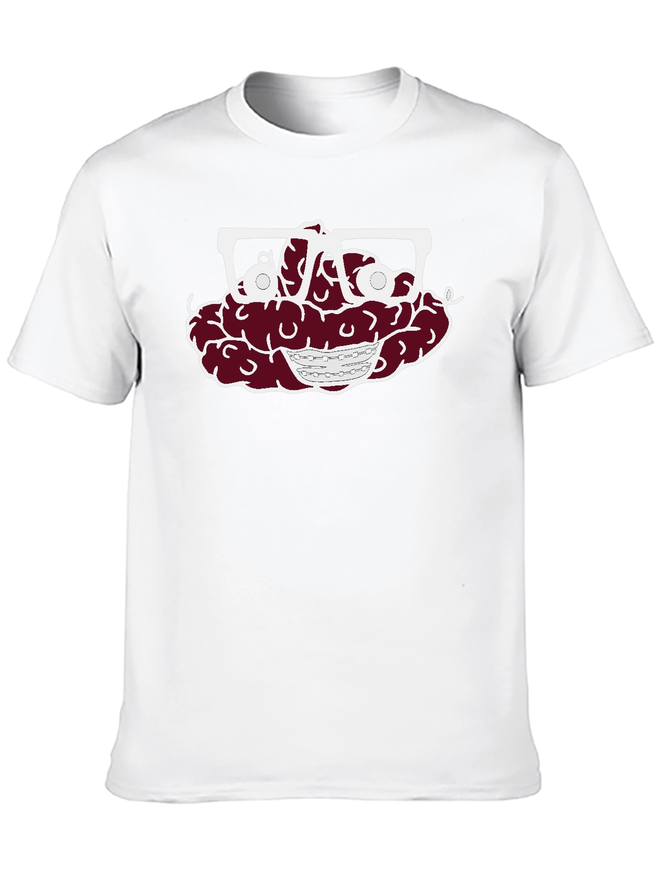 Brain with Glasses Graphic Tee - Unisex T-Shirt