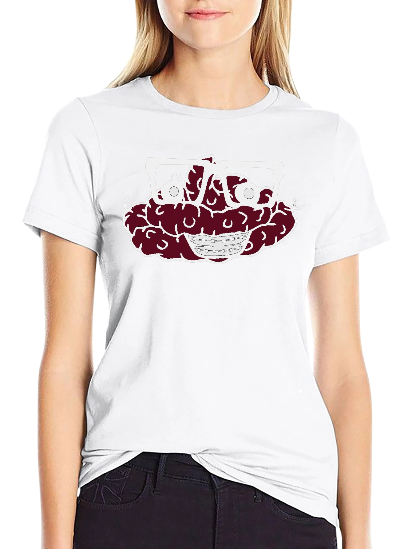 Brain with Glasses Graphic Tee - Unisex T-Shirt