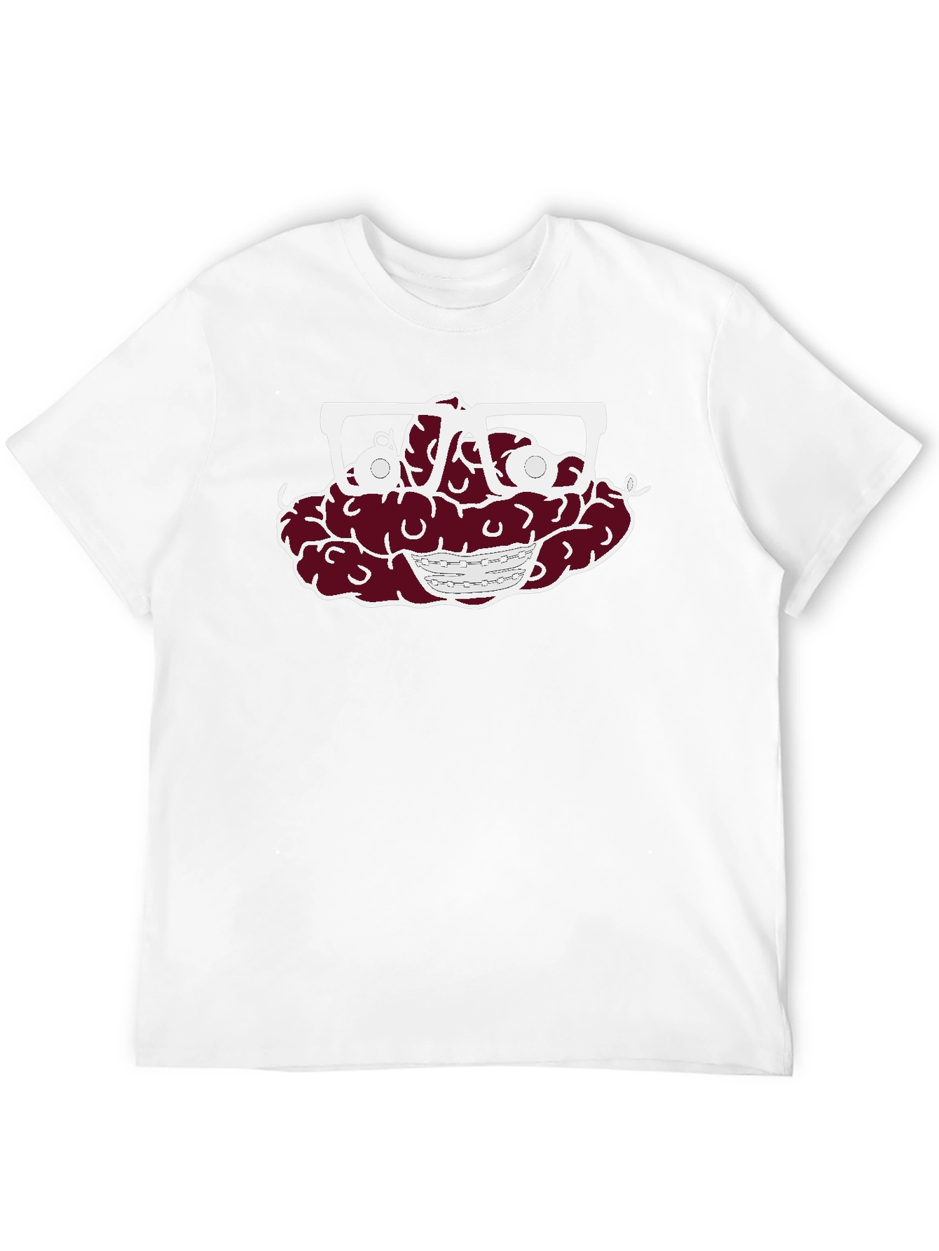 Brain with Glasses Graphic Tee - Unisex T-Shirt