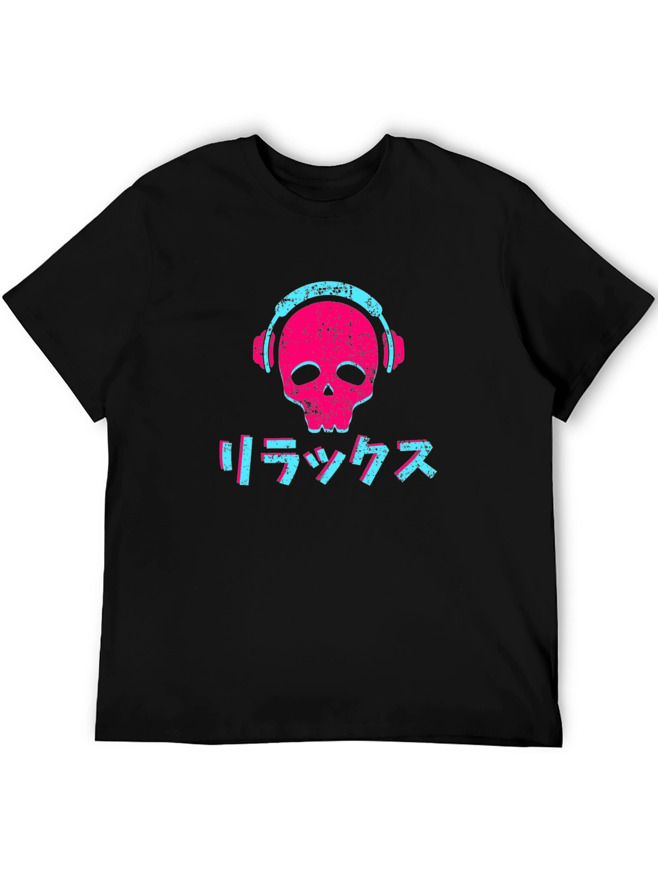 Relax Skull Graphic Tee - Edgy Streetwear