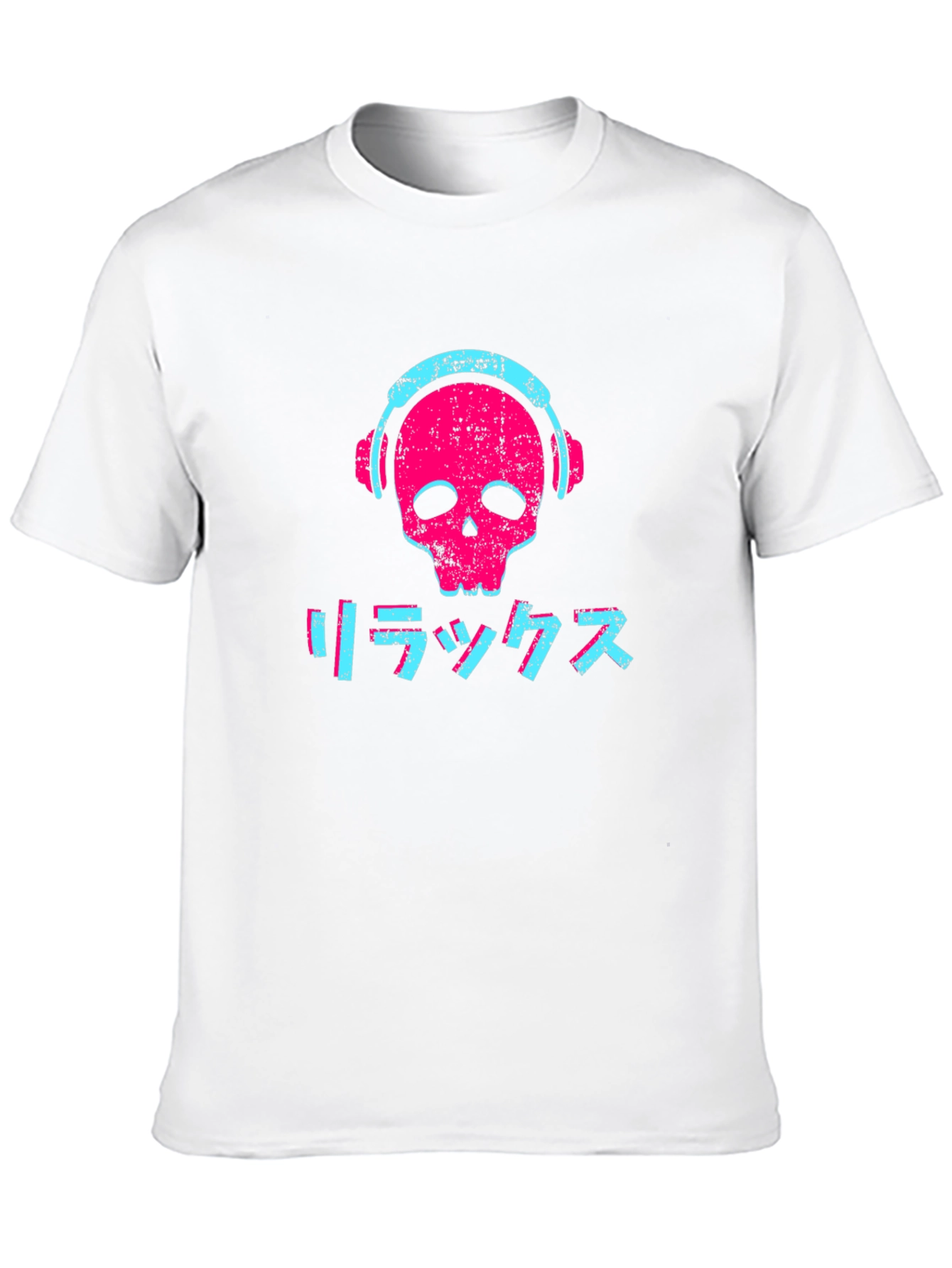 Relax Skull Graphic Tee - Edgy Streetwear