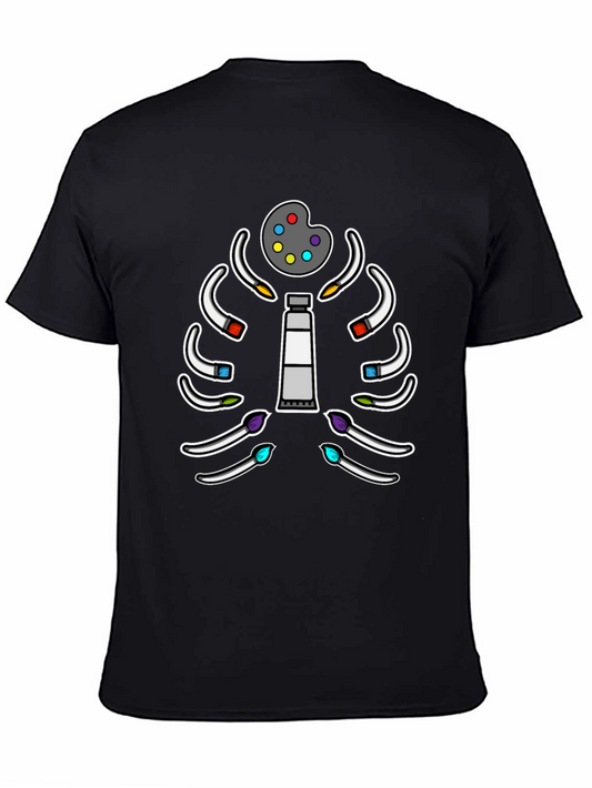 Artists Ribcage T-Shirt - Painter Anatomy Tee