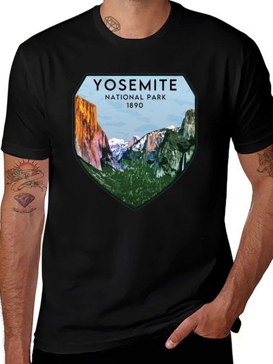 Yosemite National Park Graphic Tee - Black