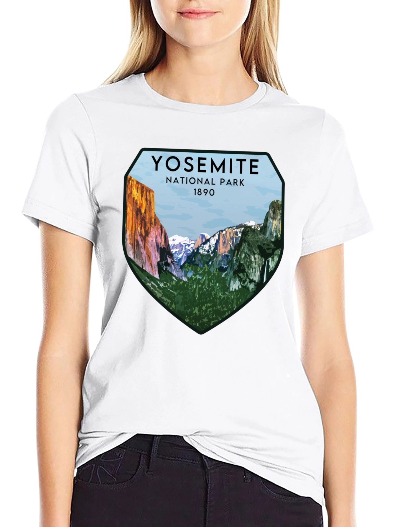 Yosemite National Park Graphic Tee - Black