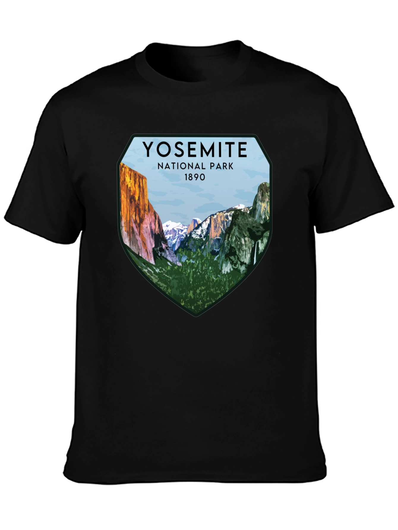 Yosemite National Park Graphic Tee - Black