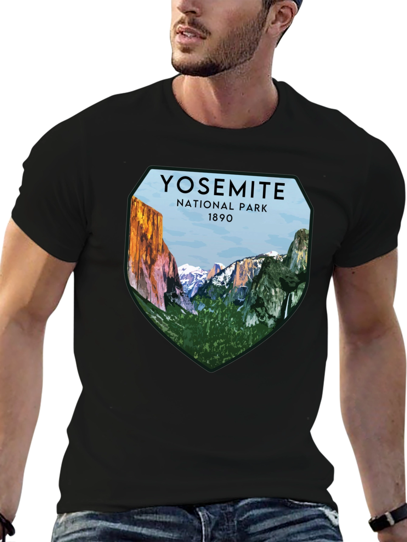 Yosemite National Park Graphic Tee - Black
