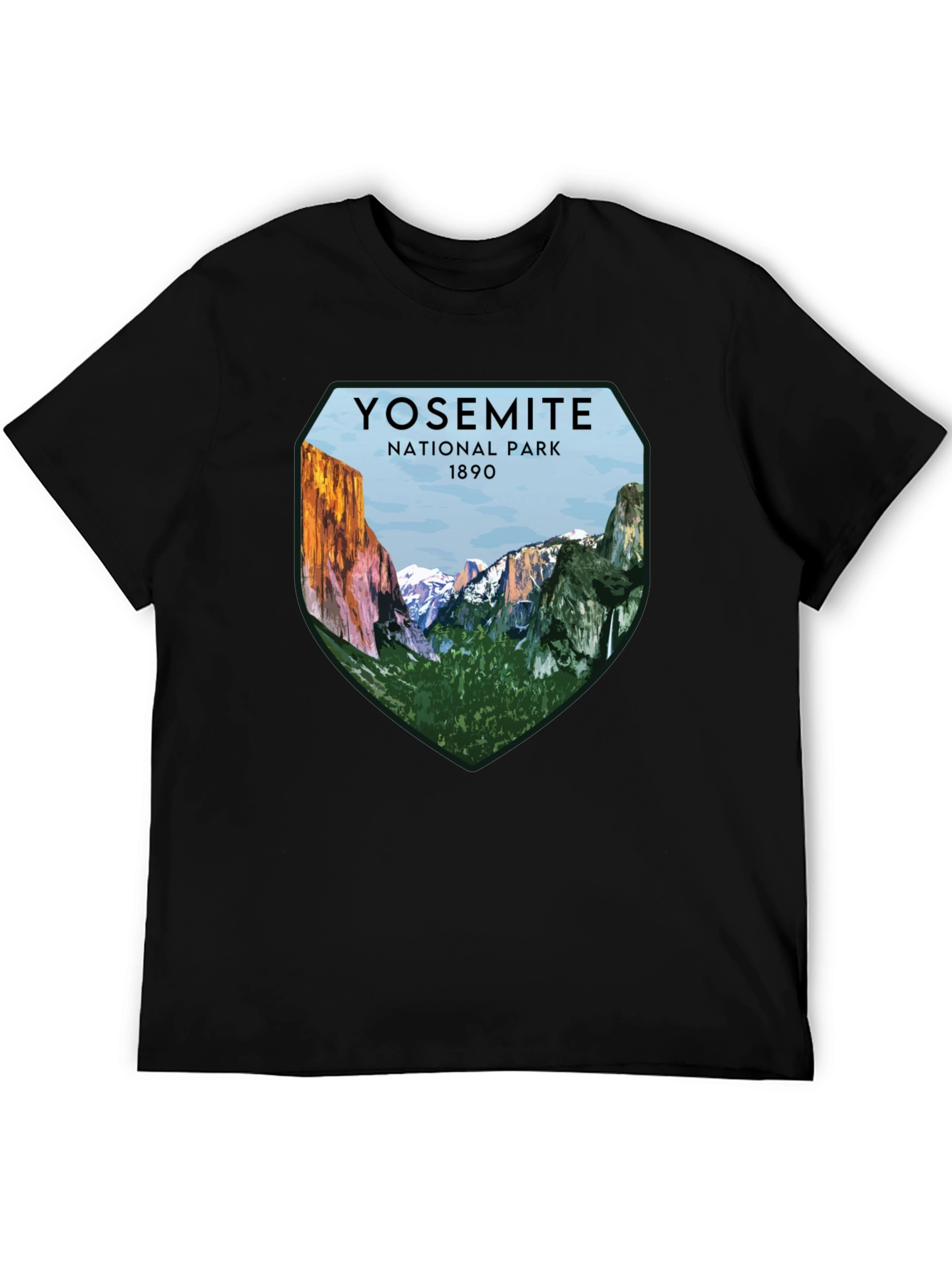 Yosemite National Park Graphic Tee - Black