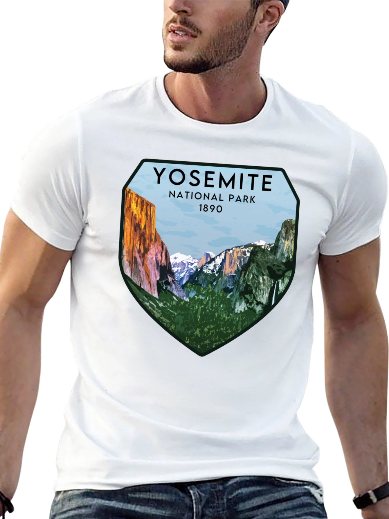 Yosemite National Park Graphic Tee - Black