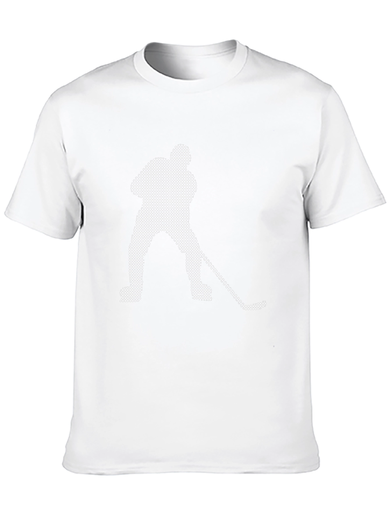 Hockey Player Dot Art Graphic T-Shirt