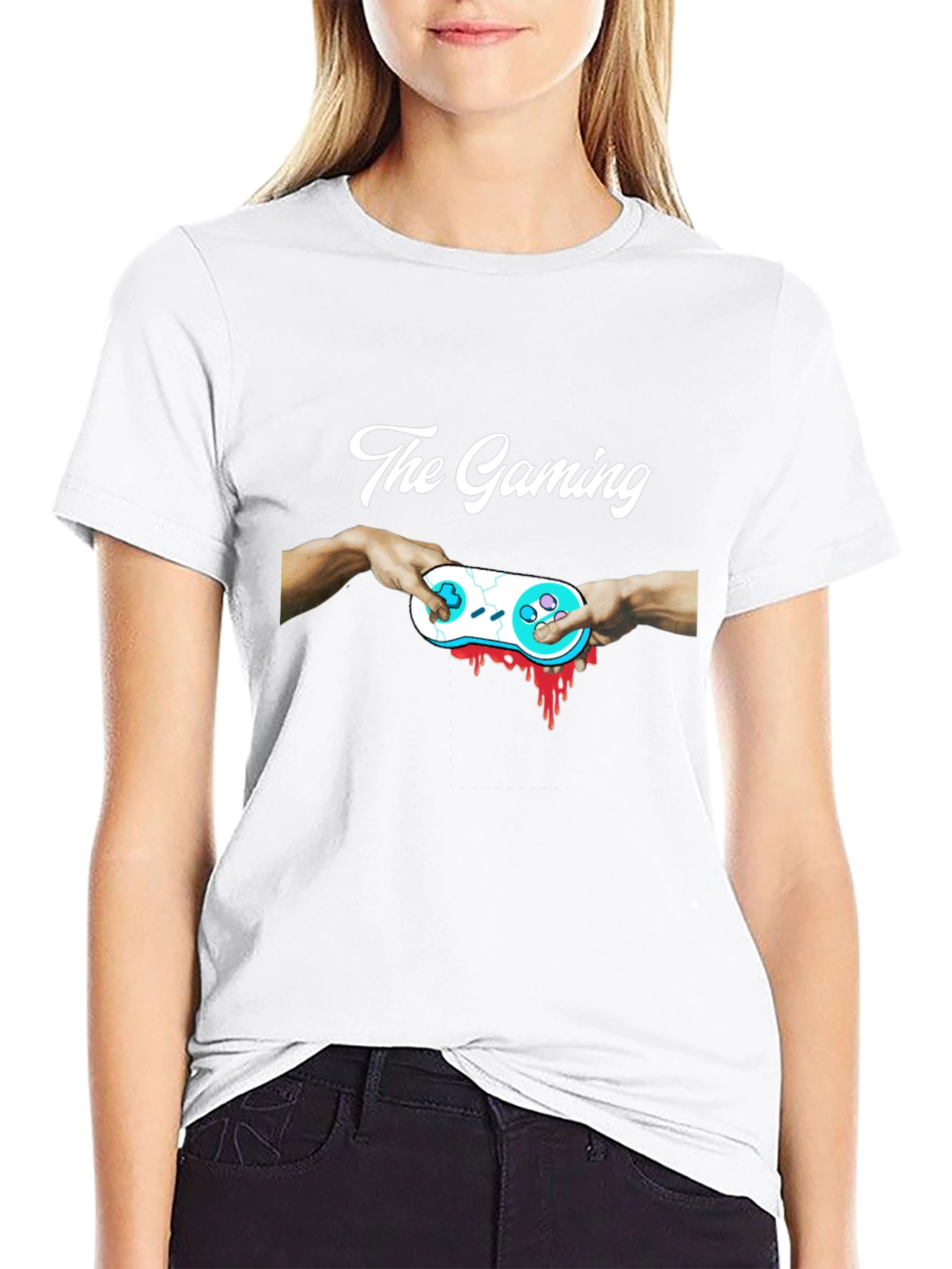 The Gaming Blood Controller Graphic T-Shirt