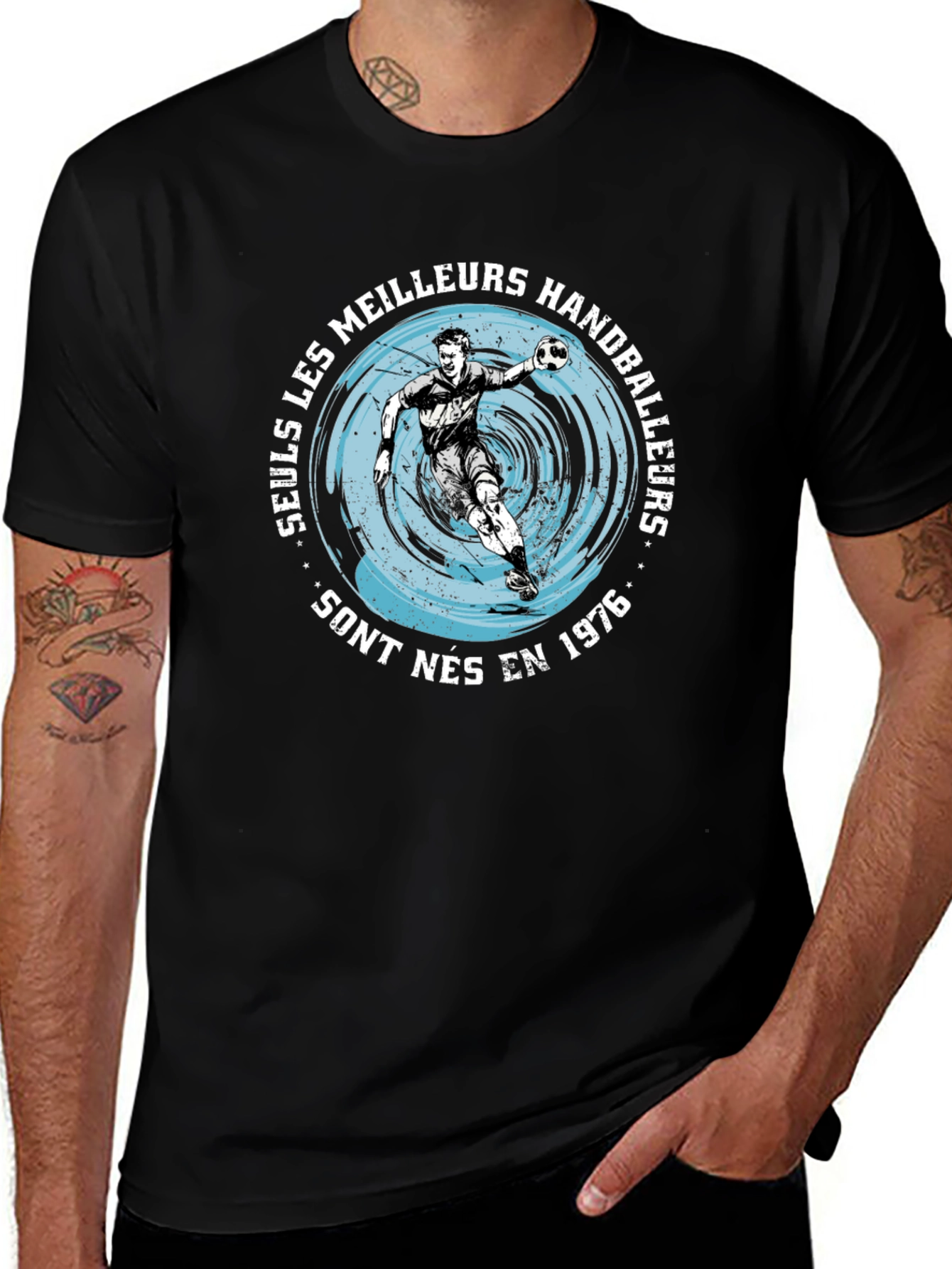 Handball Player Graphic T-Shirt - Born in 1976