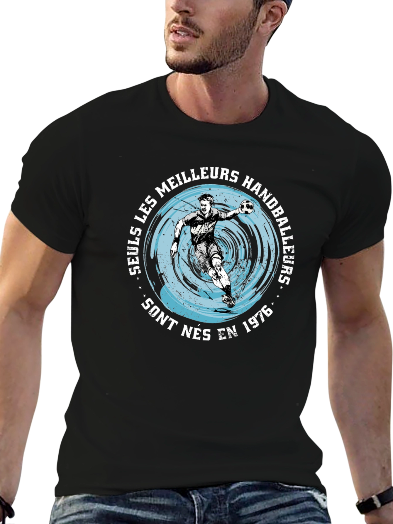 Handball Player Graphic T-Shirt - Born in 1976