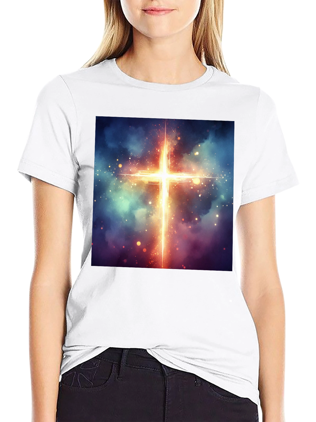Celestial Cross Graphic Tee