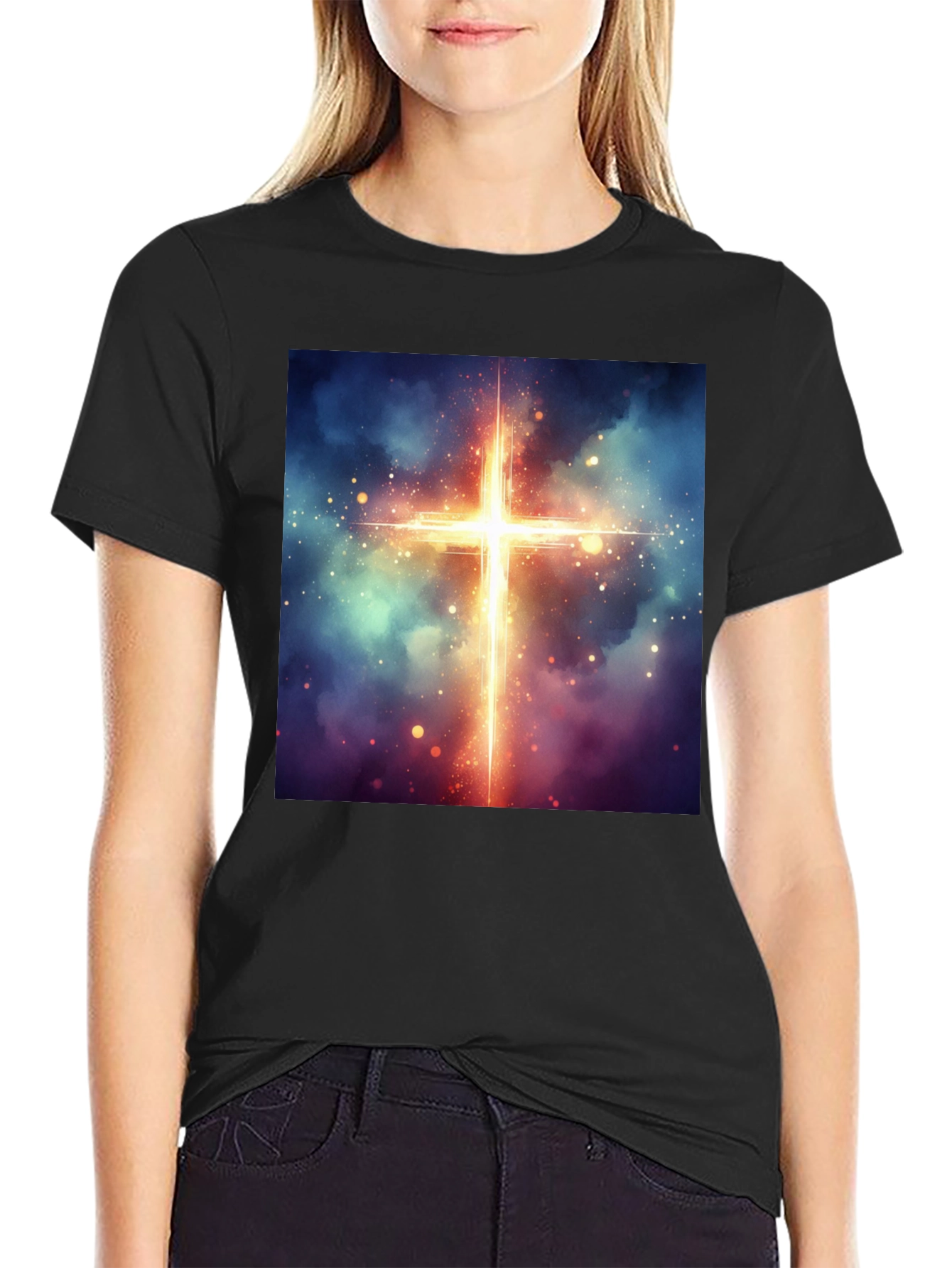 Celestial Cross Graphic Tee