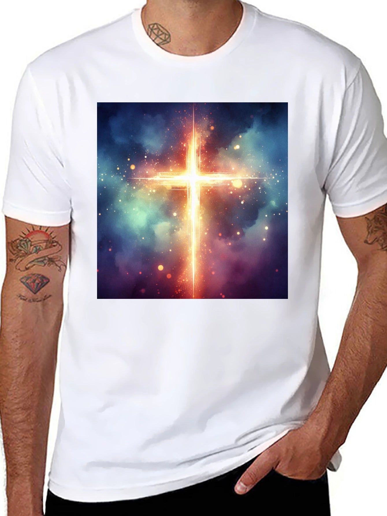 Celestial Cross Graphic Tee