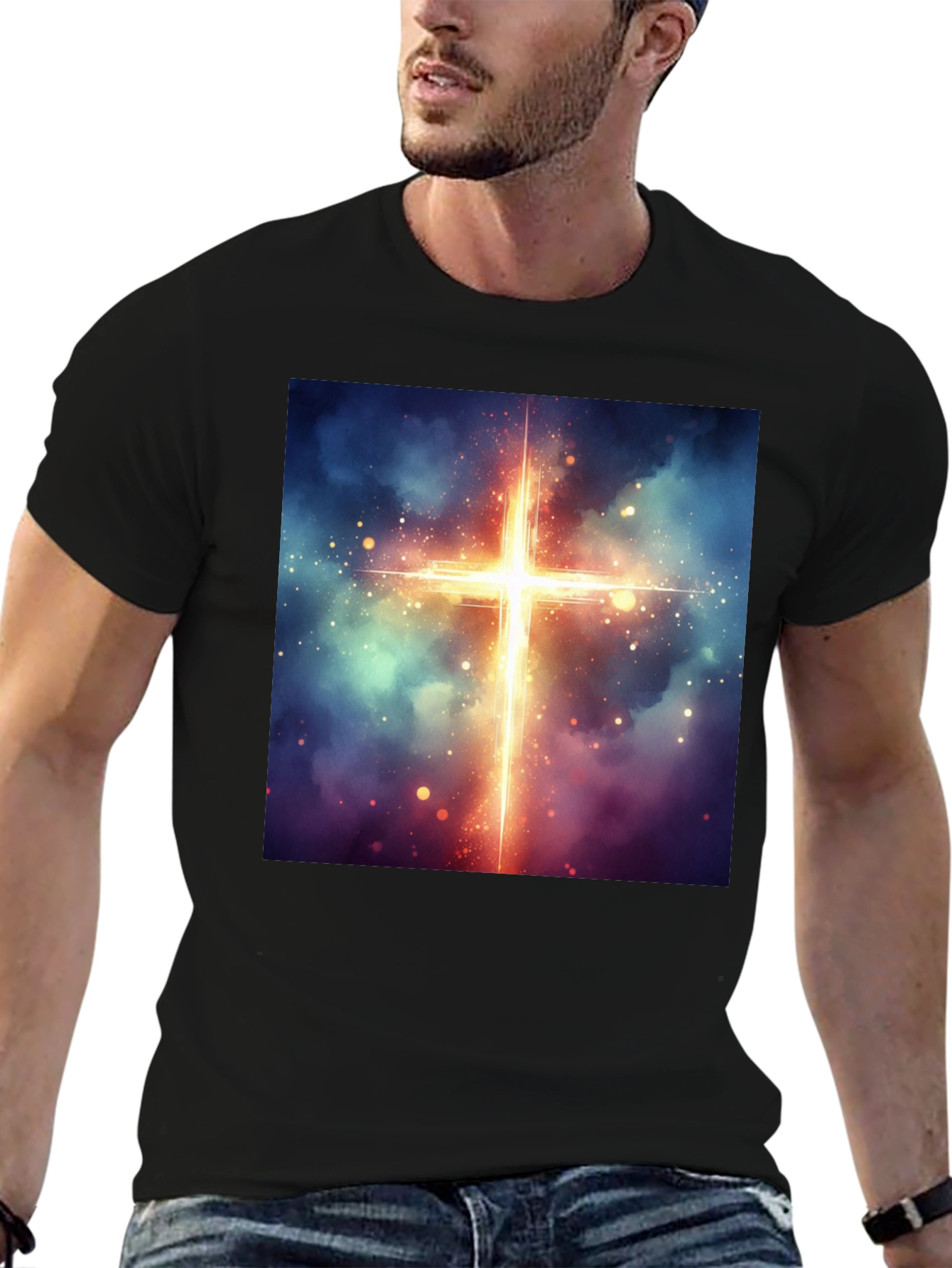 Celestial Cross Graphic Tee