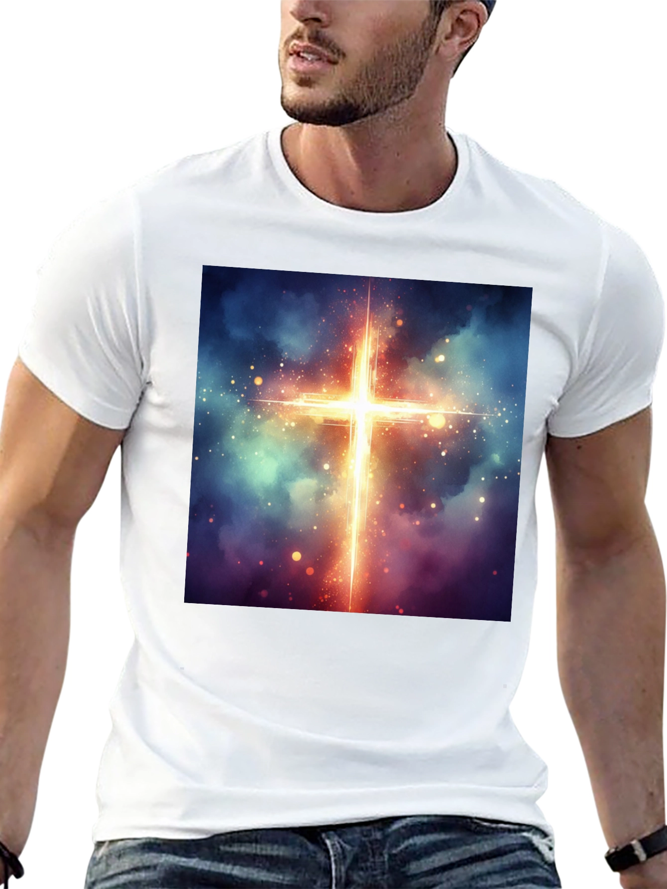 Celestial Cross Graphic Tee