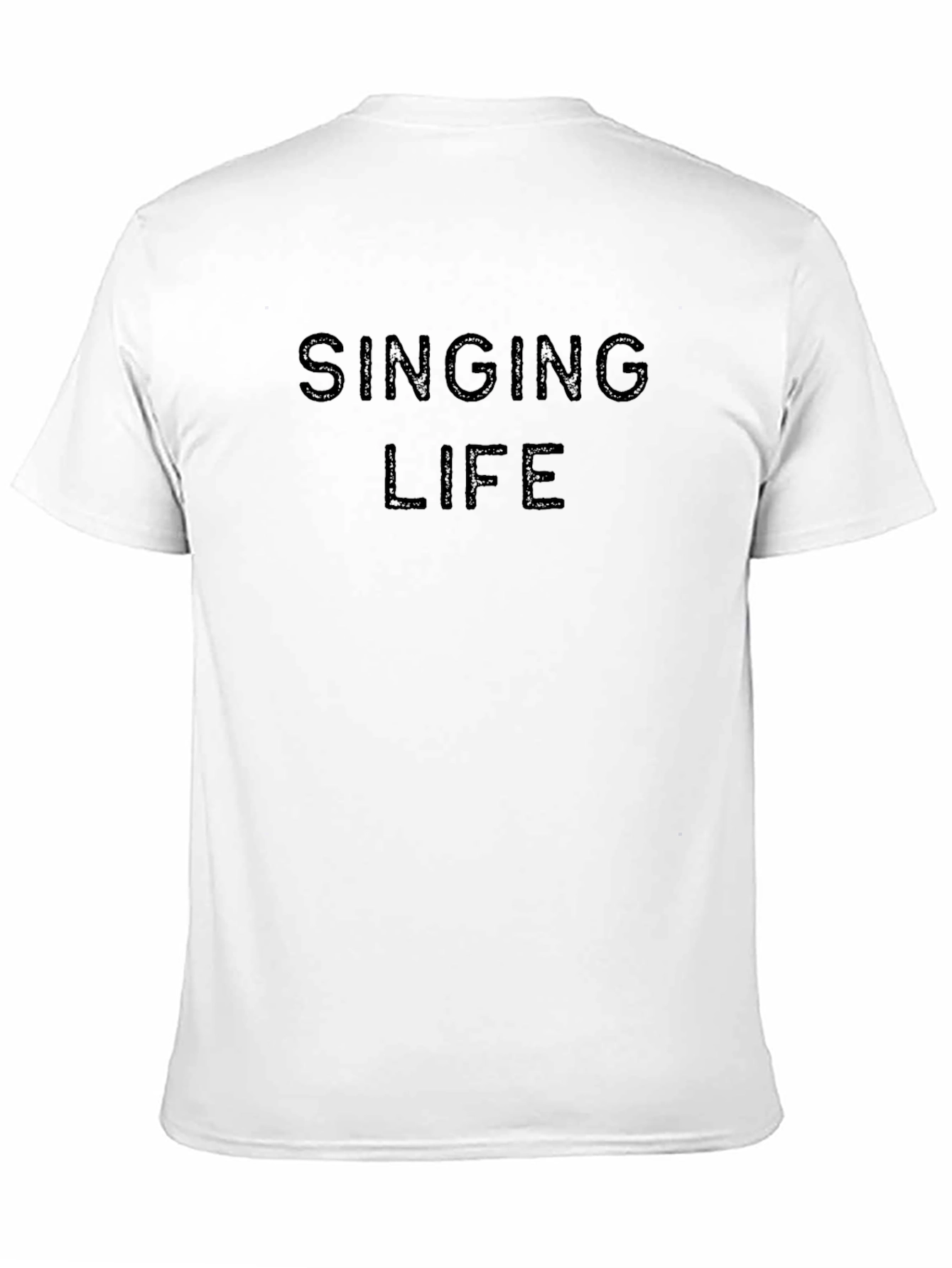 Singing Life Black Graphic Tee - Stylish Comfort