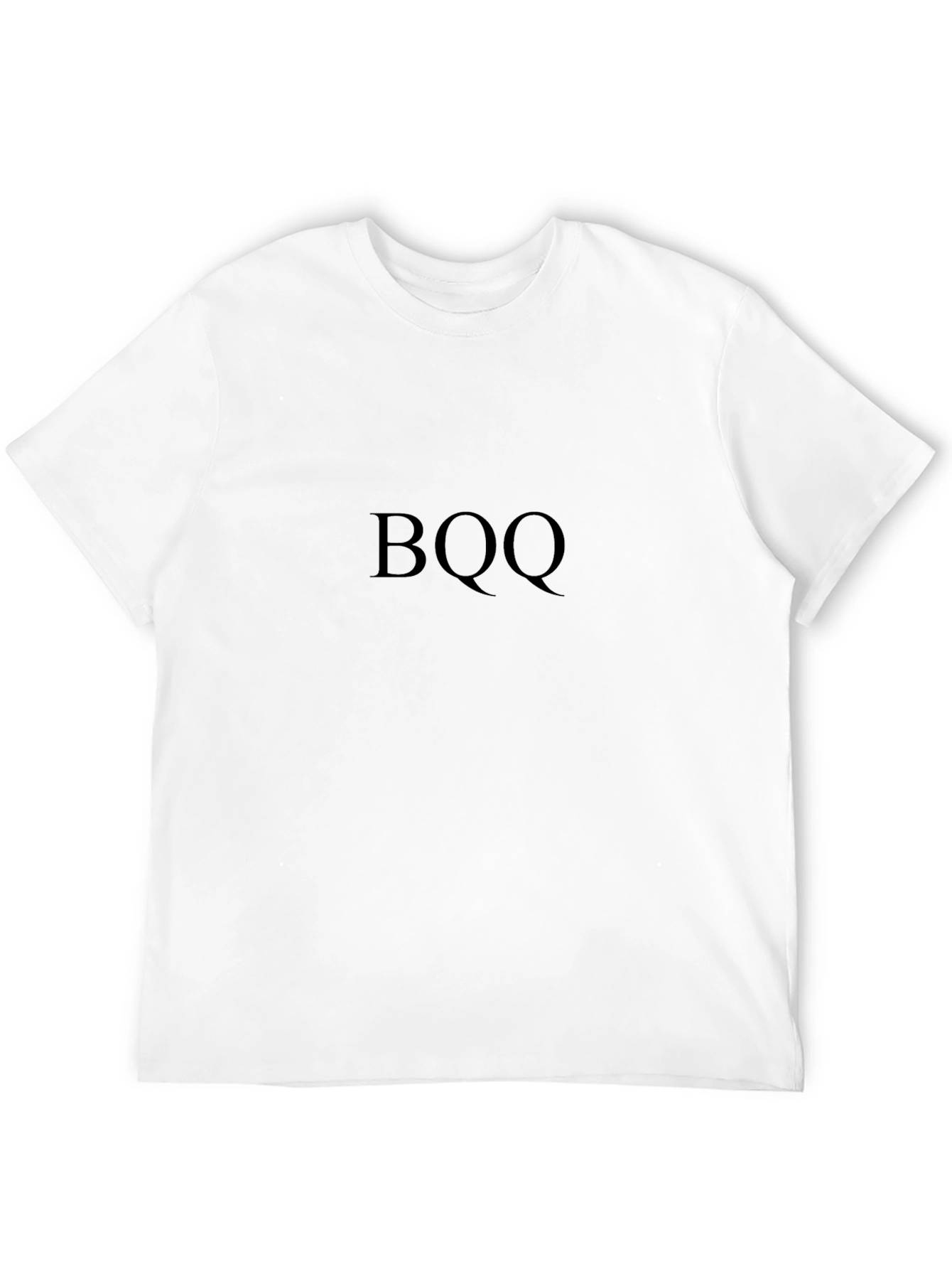 Mens Black BQQ Graphic T-Shirt Casual Comfort