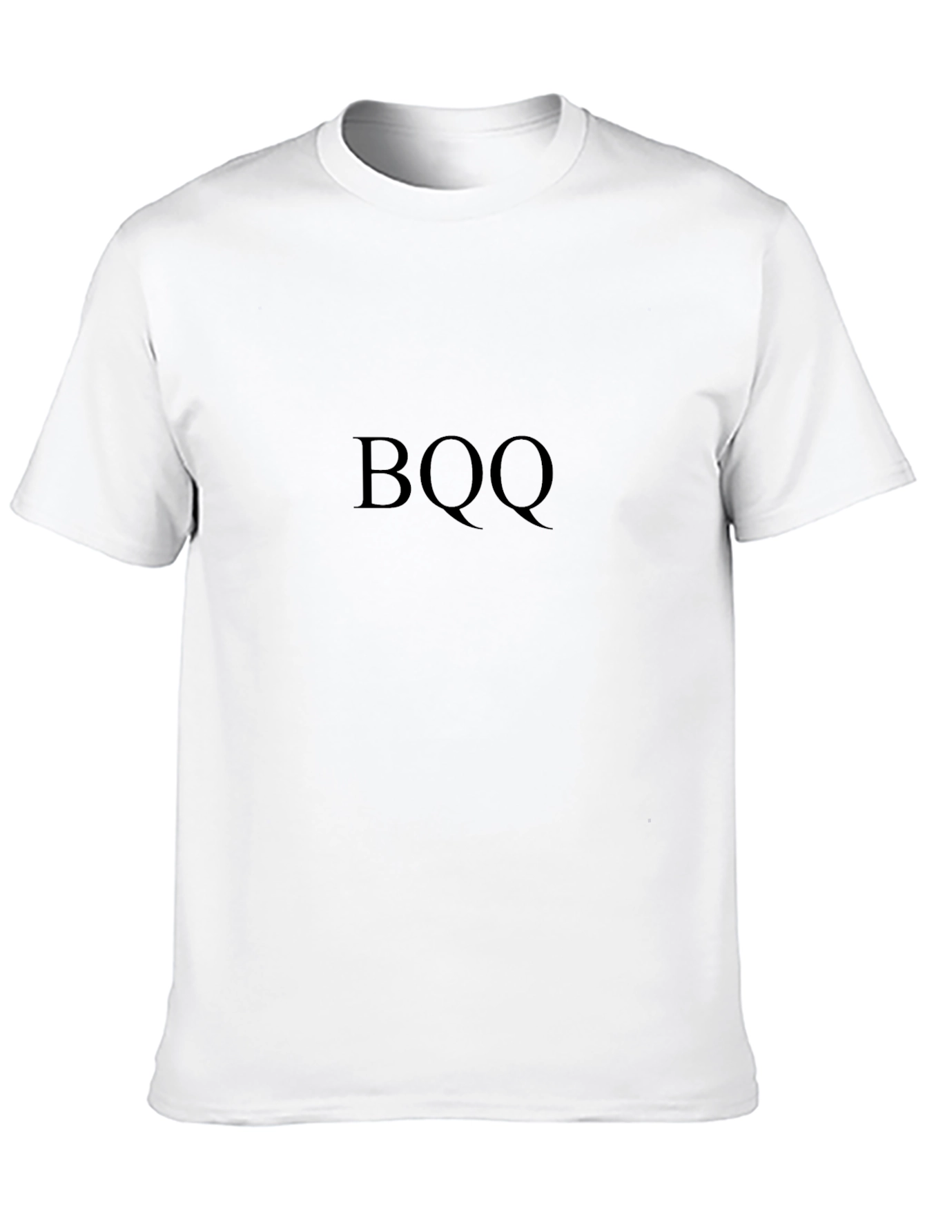 Mens Black BQQ Graphic T-Shirt Casual Comfort