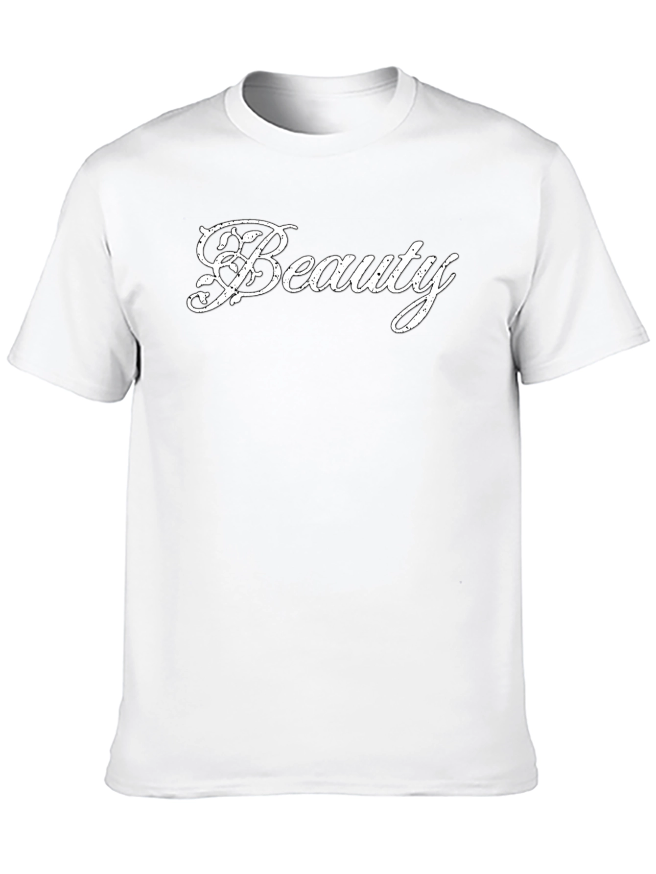 Beauty Graphic Tee - Mens Black Cotton T-Shirt