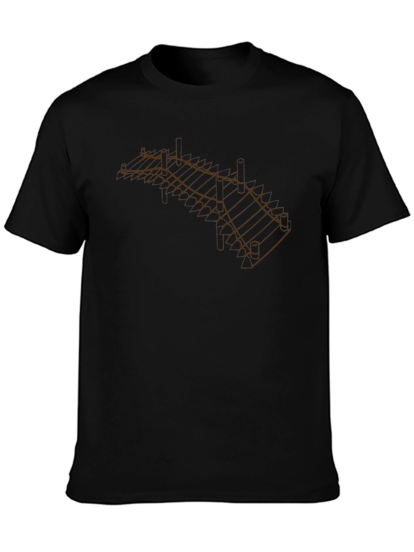 Geometric Dock Graphic Tee - Modern Style