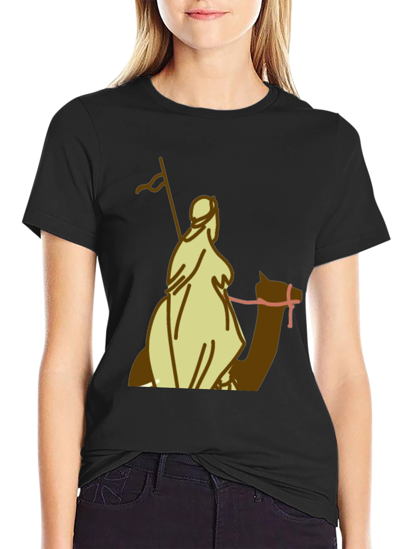 Camel Rider Graphic Tee - Black