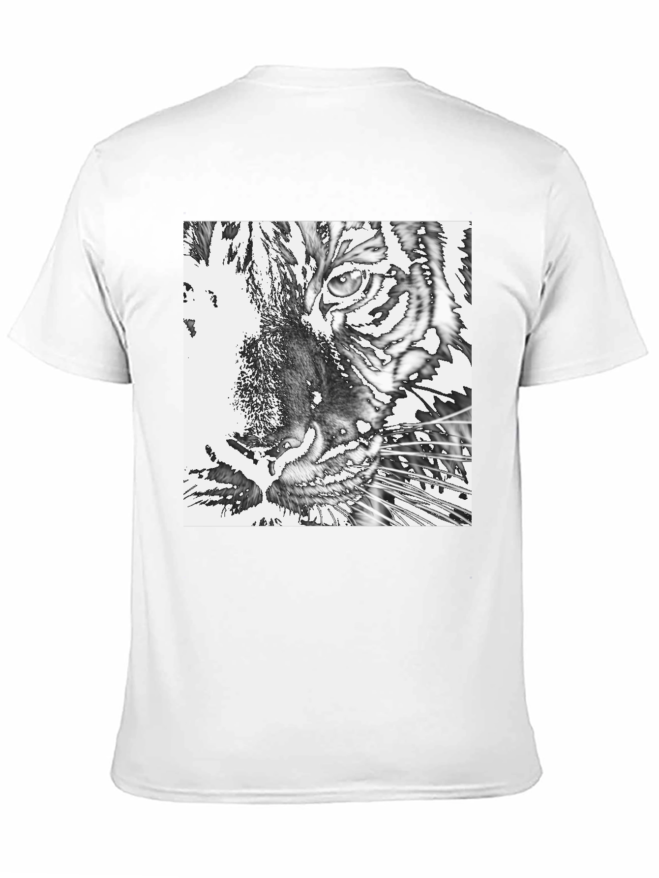 Tiger Graphic Print Black T-Shirt