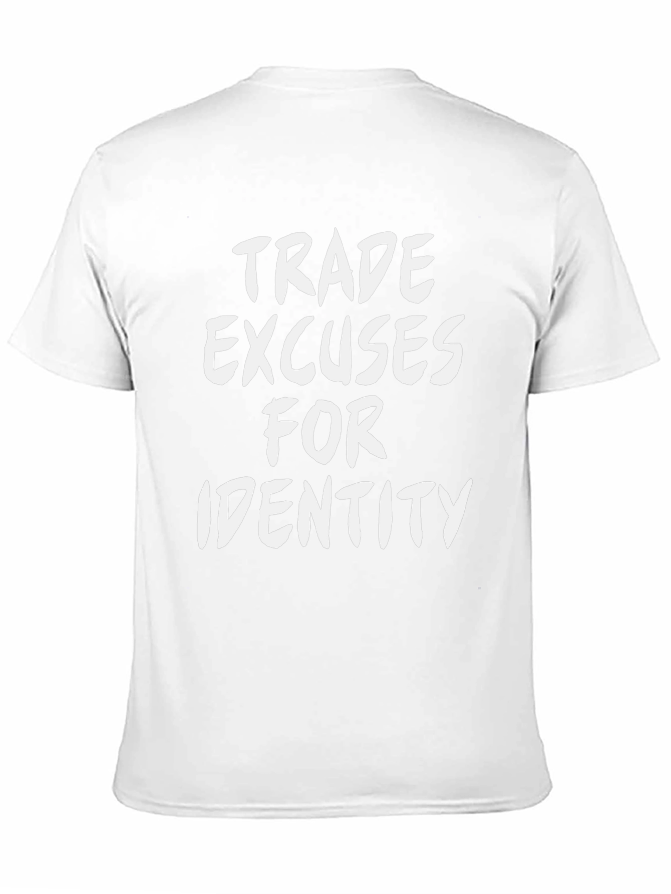 Trade Excuses for Identity Black Graphic T-Shirt