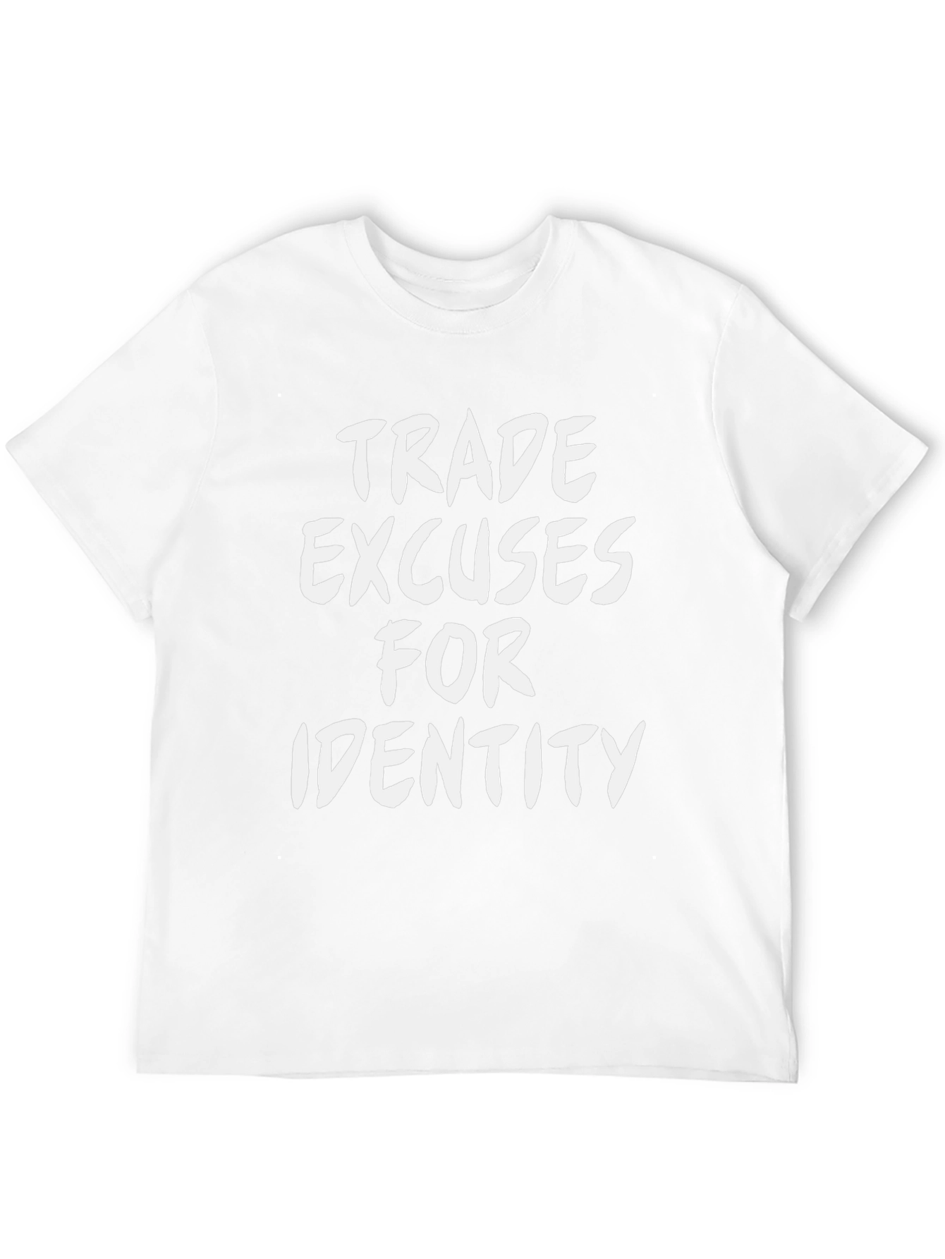 Trade Excuses for Identity Black Graphic T-Shirt