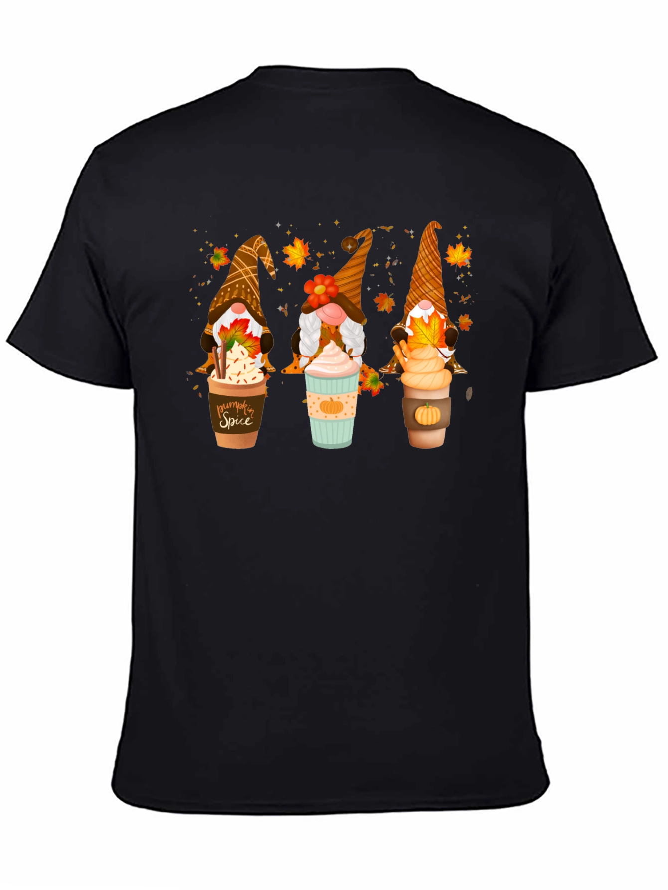 Fall Gnomes Latte Art T-Shirt