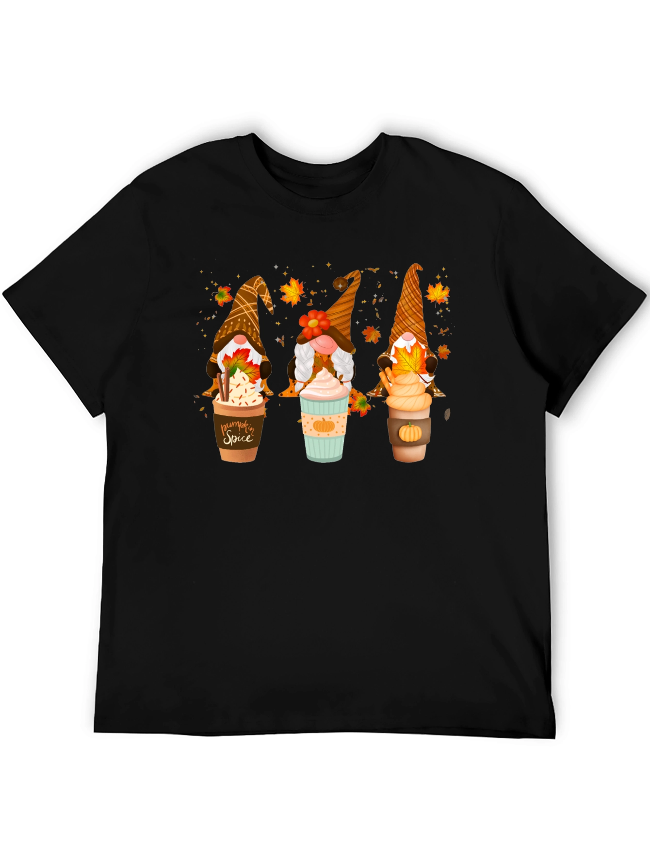 Fall Gnomes Latte Art T-Shirt