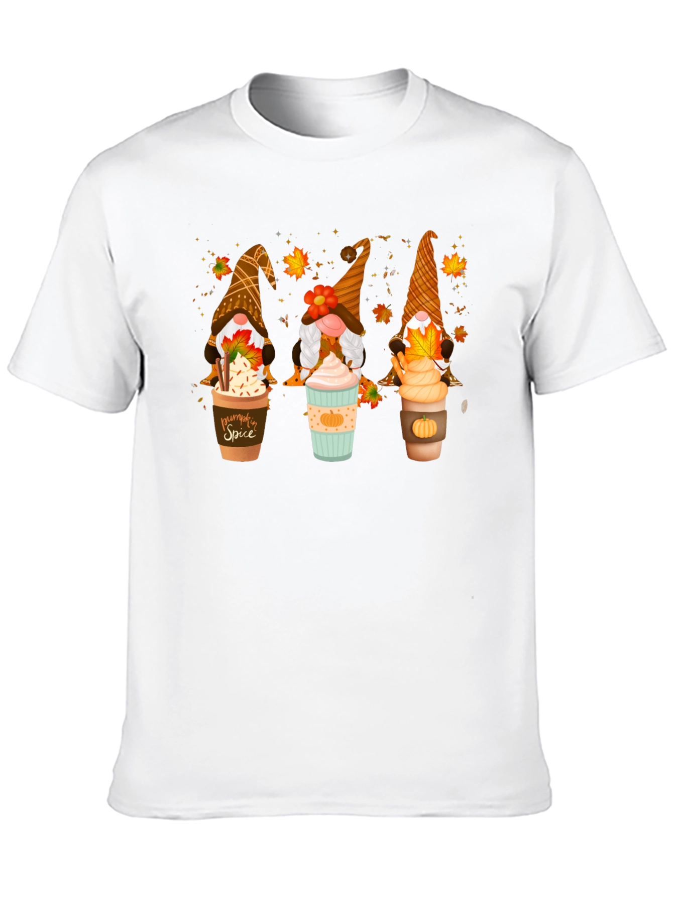 Fall Gnomes Latte Art T-Shirt