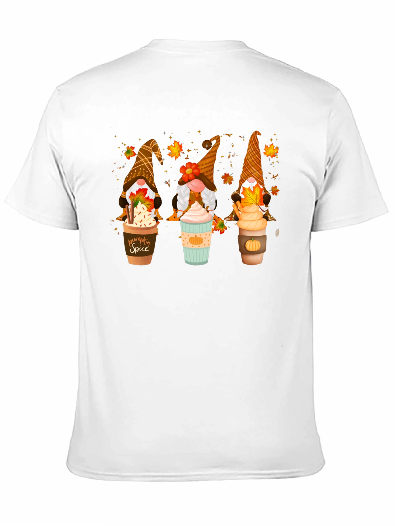 Fall Gnomes Latte Art T-Shirt