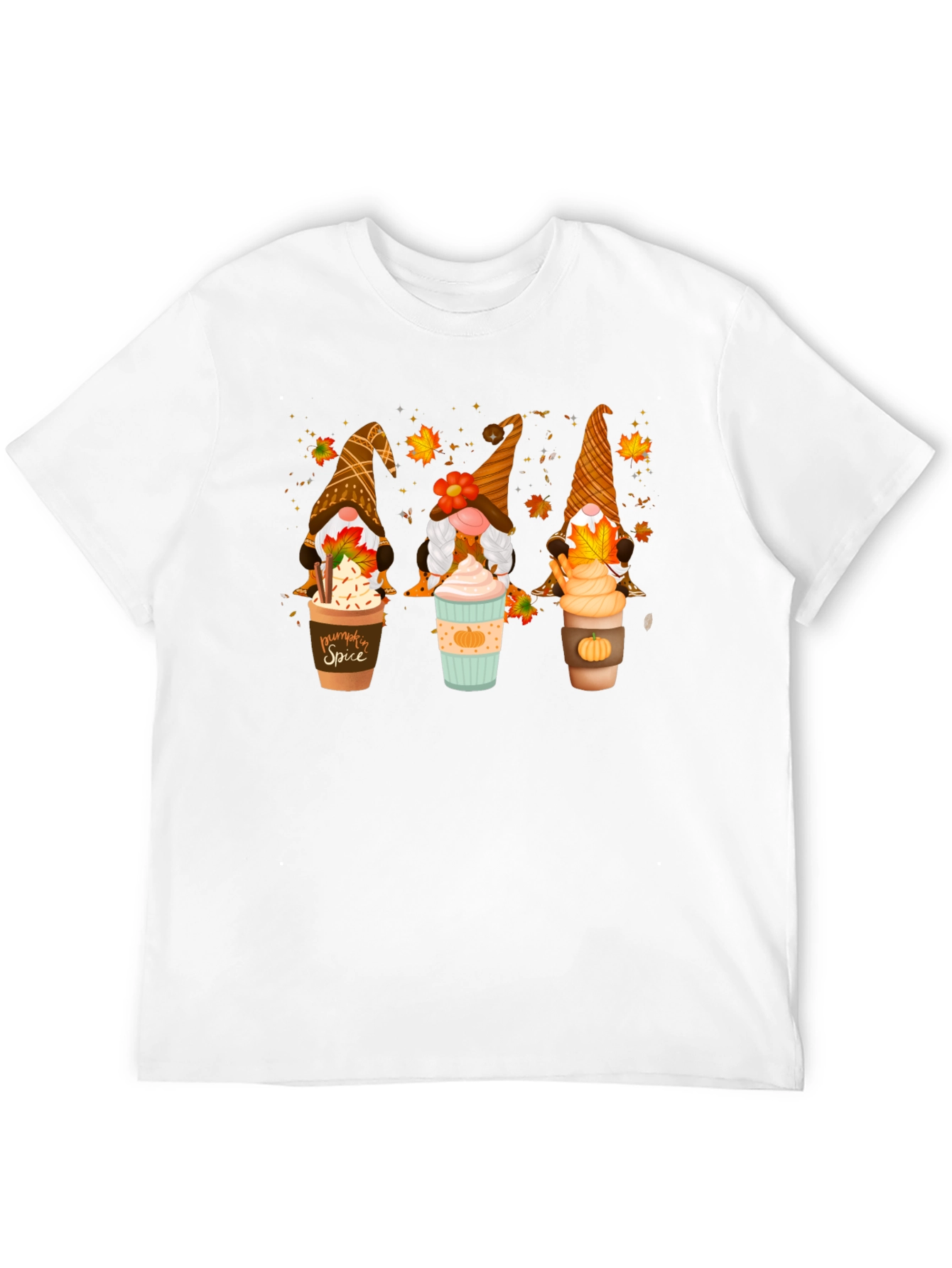 Fall Gnomes Latte Art T-Shirt