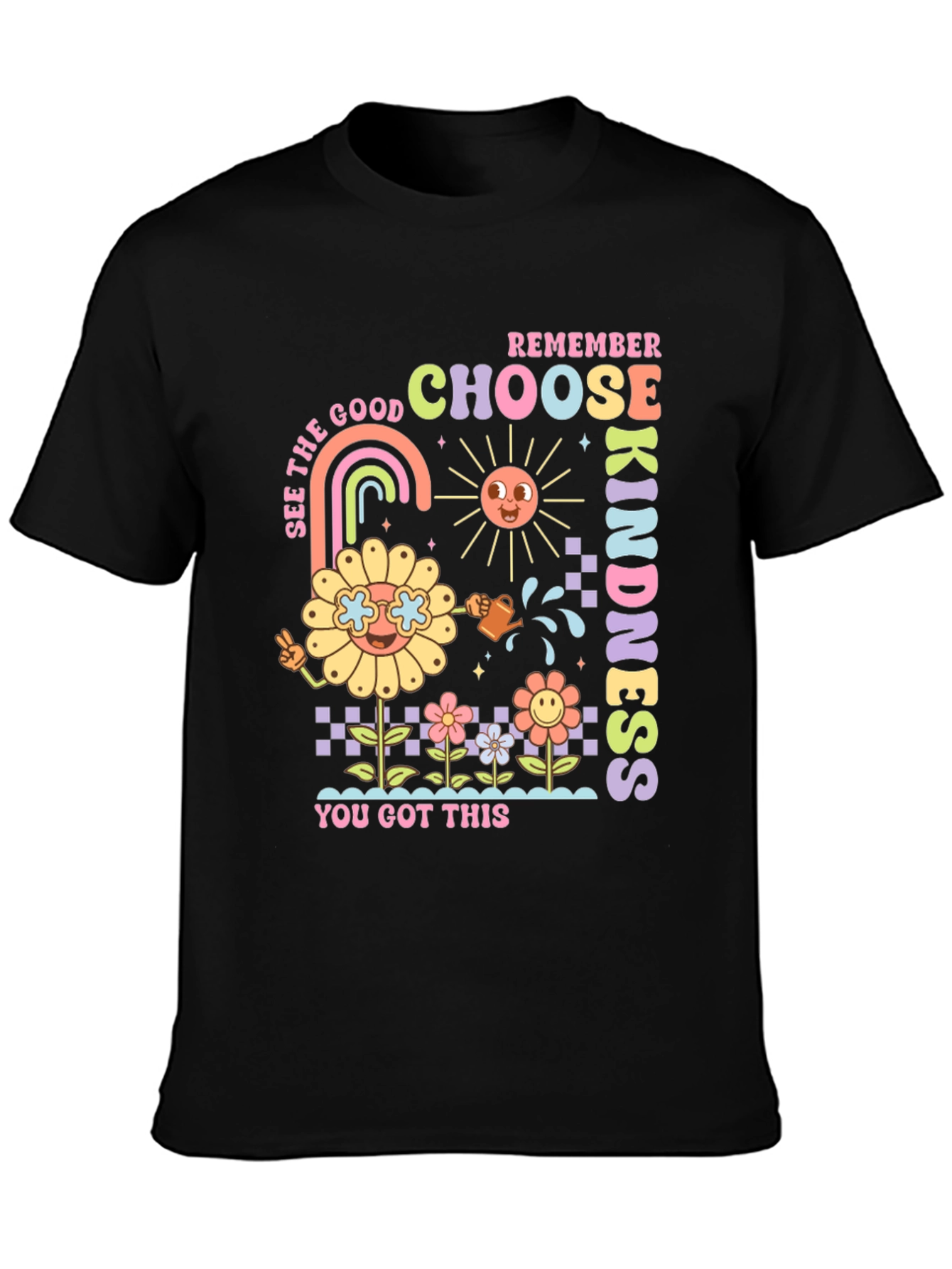Choose Kindness Graphic Tee - Retro Style
