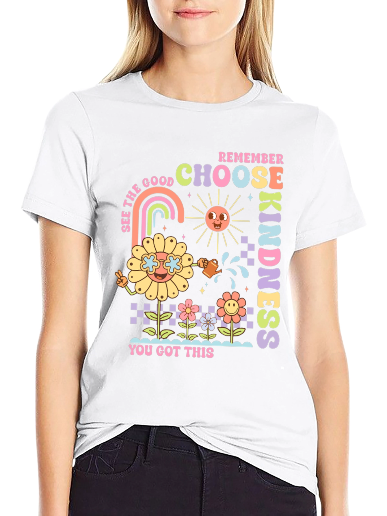 Choose Kindness Graphic Tee - Retro Style