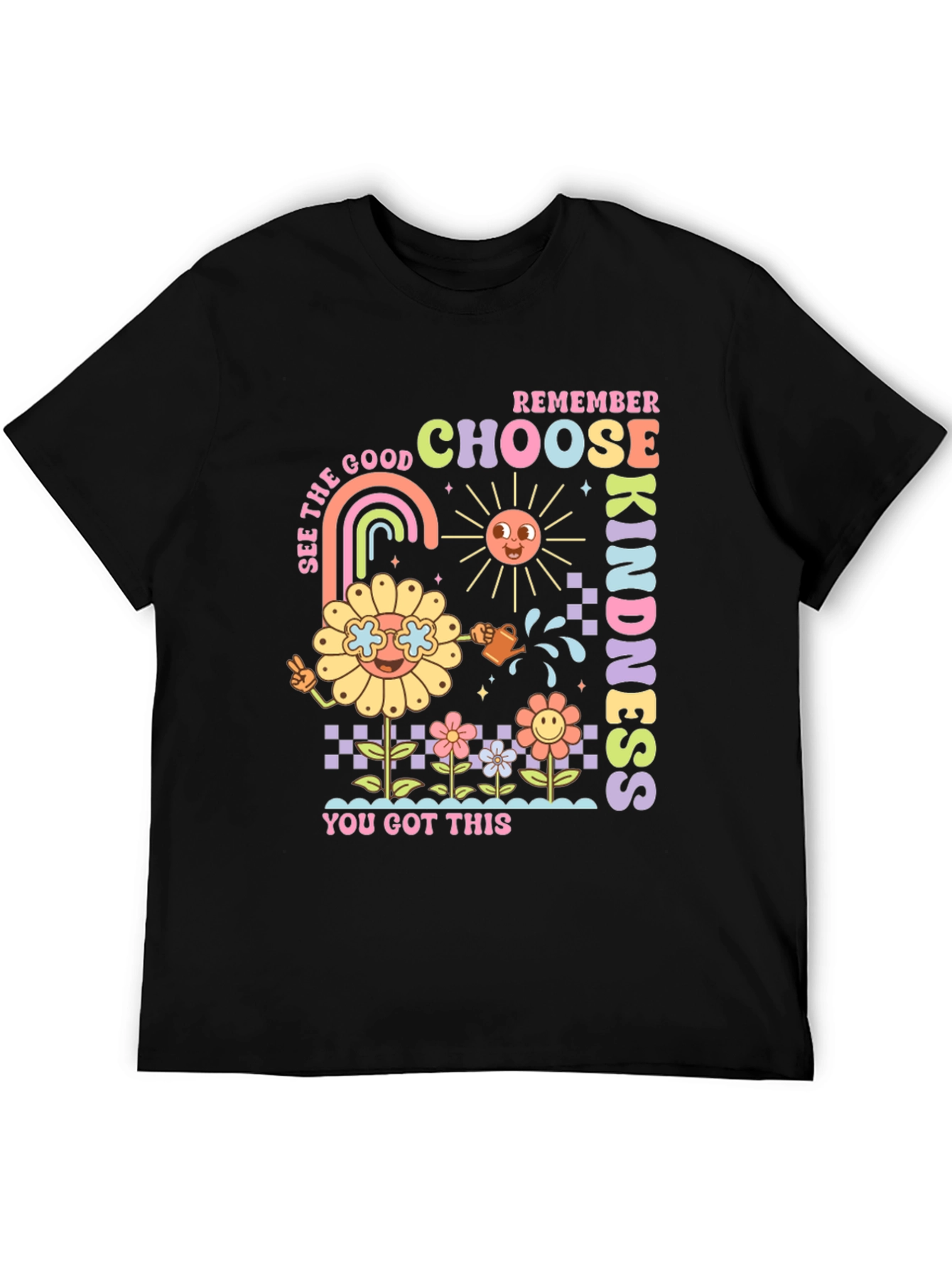 Choose Kindness Graphic Tee - Retro Style