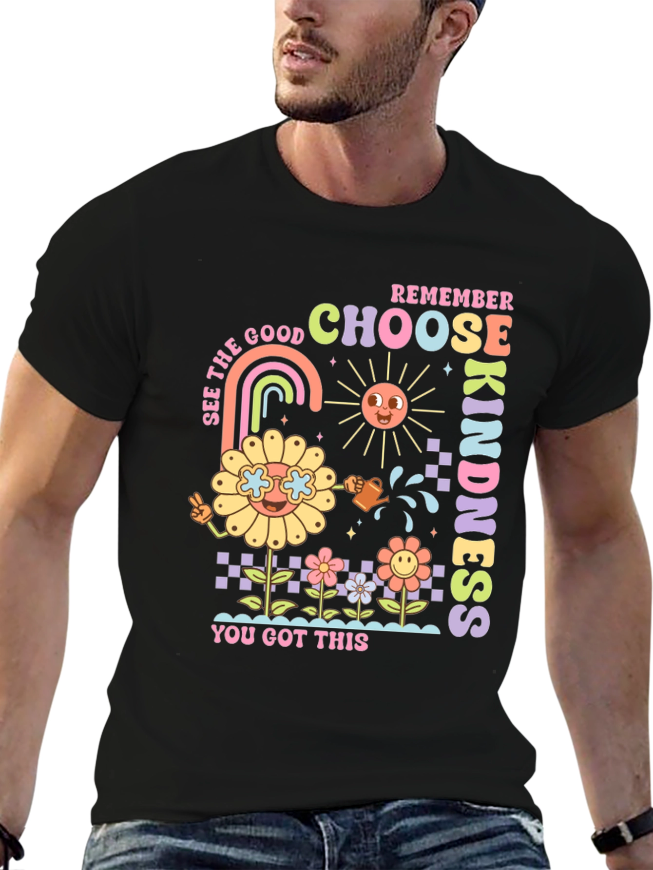Choose Kindness Graphic Tee - Retro Style