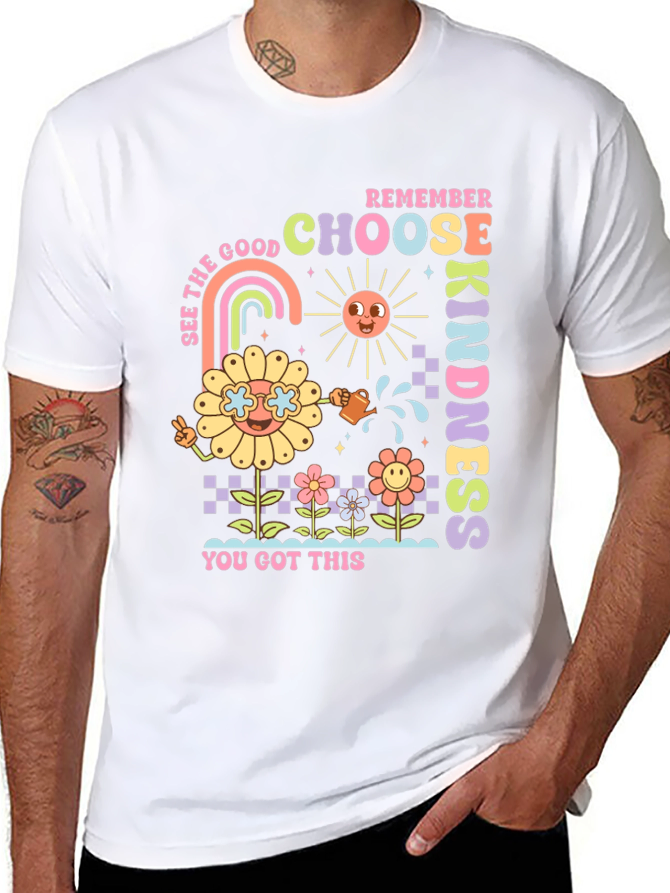 Choose Kindness Graphic Tee - Retro Style