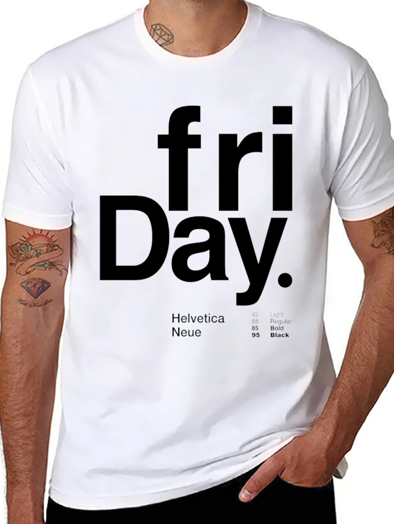 Friday T-Shirt - Helvetica Neue Design