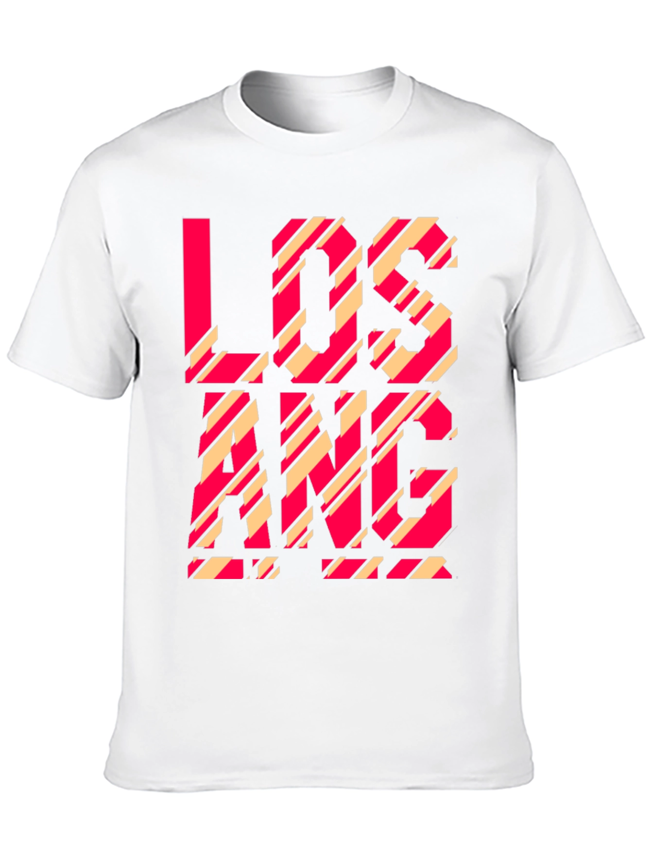 Los Angeles Striped Graphic Tee