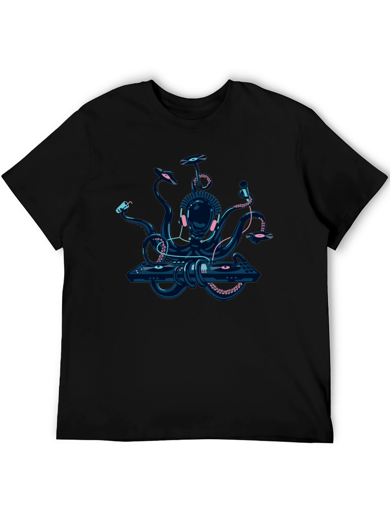 DJ Octopus Graphic Tee - Black