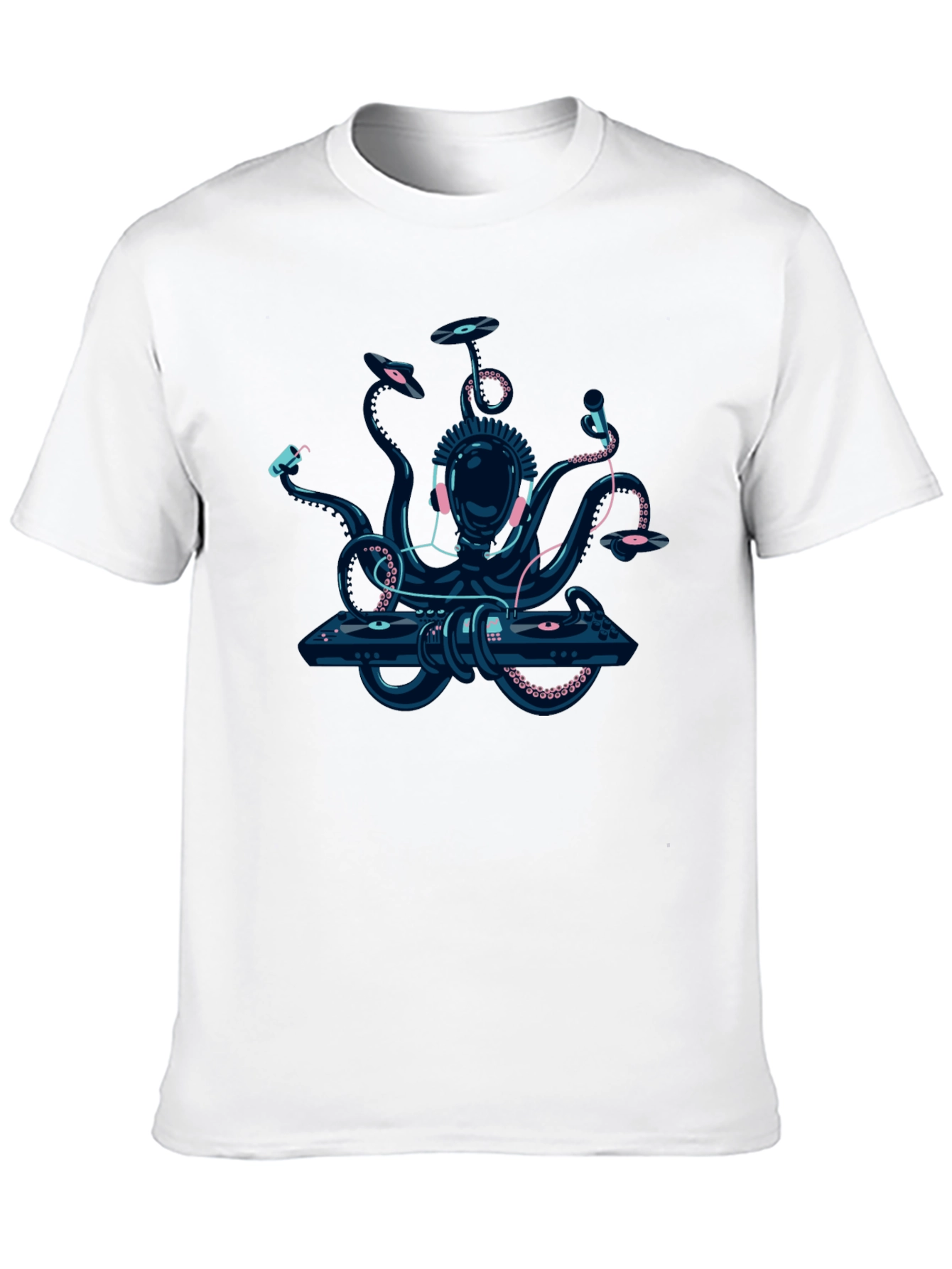 DJ Octopus Graphic Tee - Black