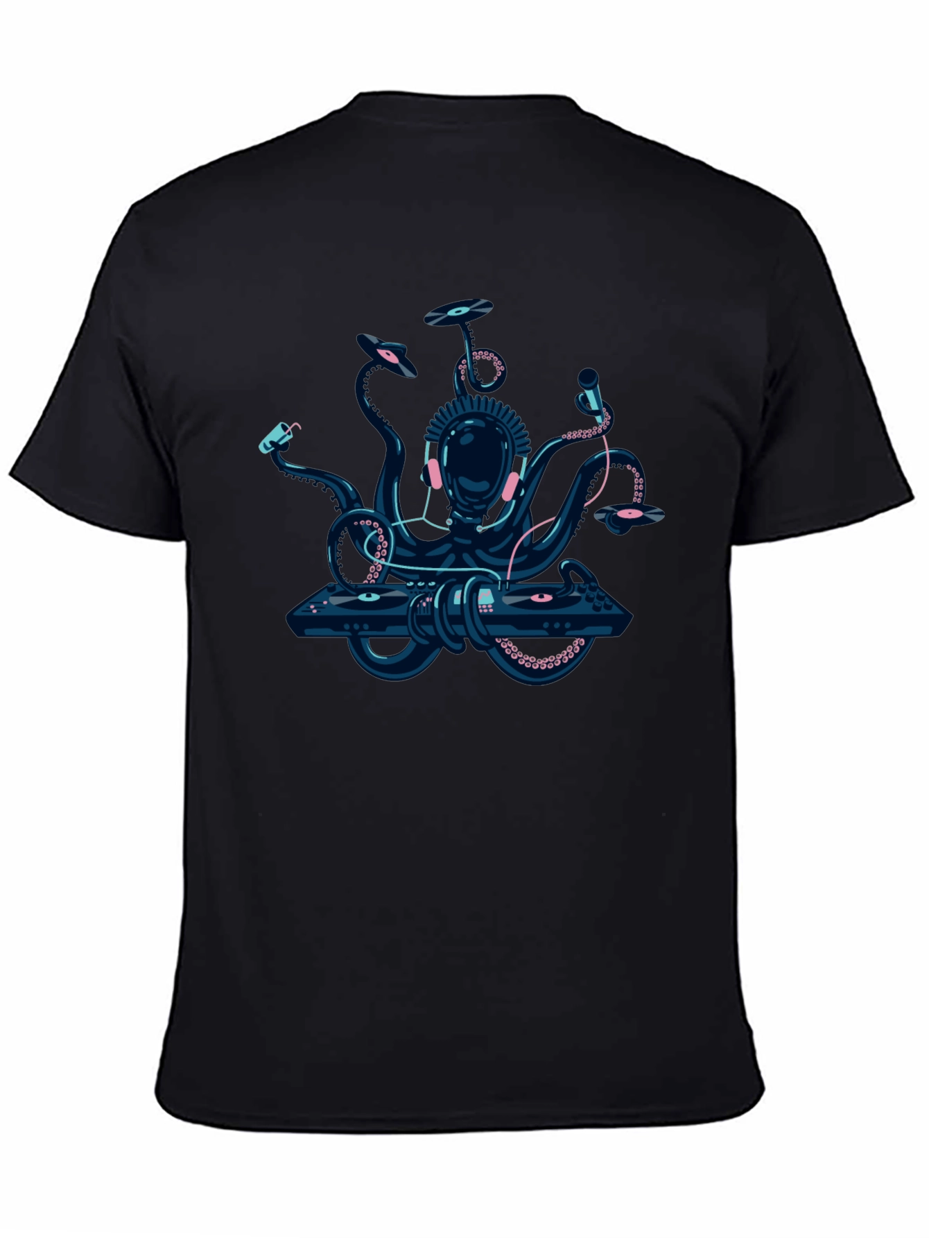 DJ Octopus Graphic Tee - Black