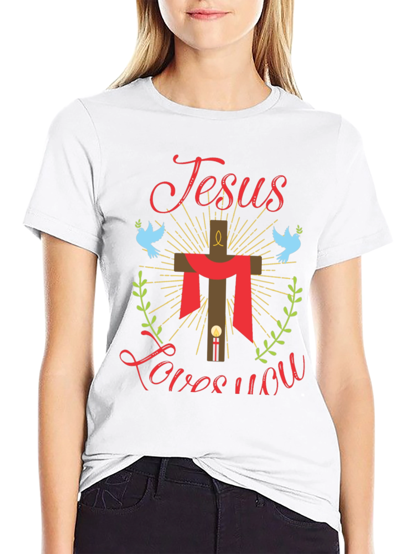 Jesus Loves You Graphic Tee - Religious T-Shirt