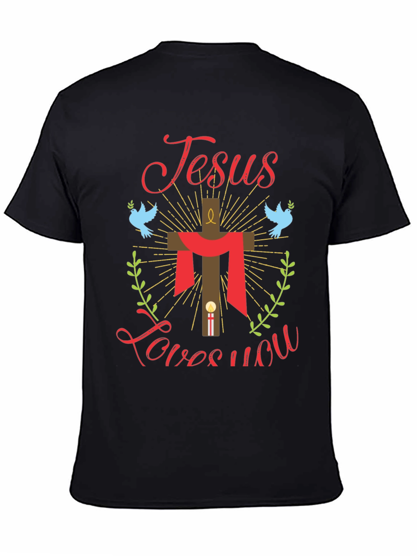 Jesus Loves You Graphic Tee - Religious T-Shirt